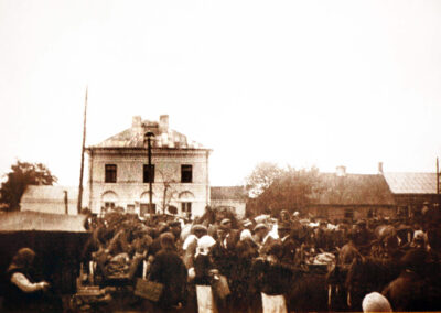 Market Square in Warka, before 1939