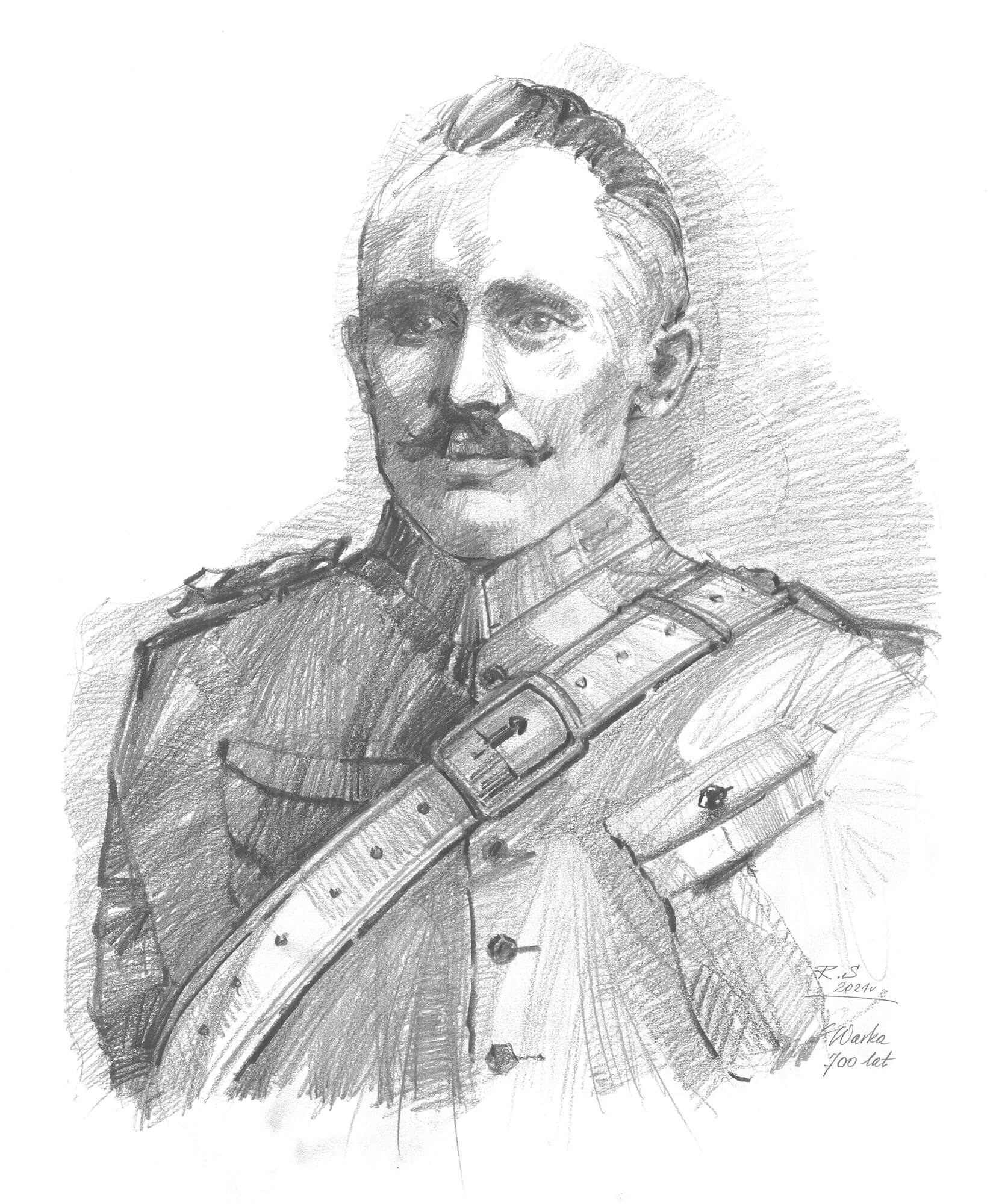 Józef Manczarski, drawing by S. Ragan