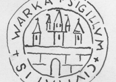 1564 - pieczęć Warki - 1551 r