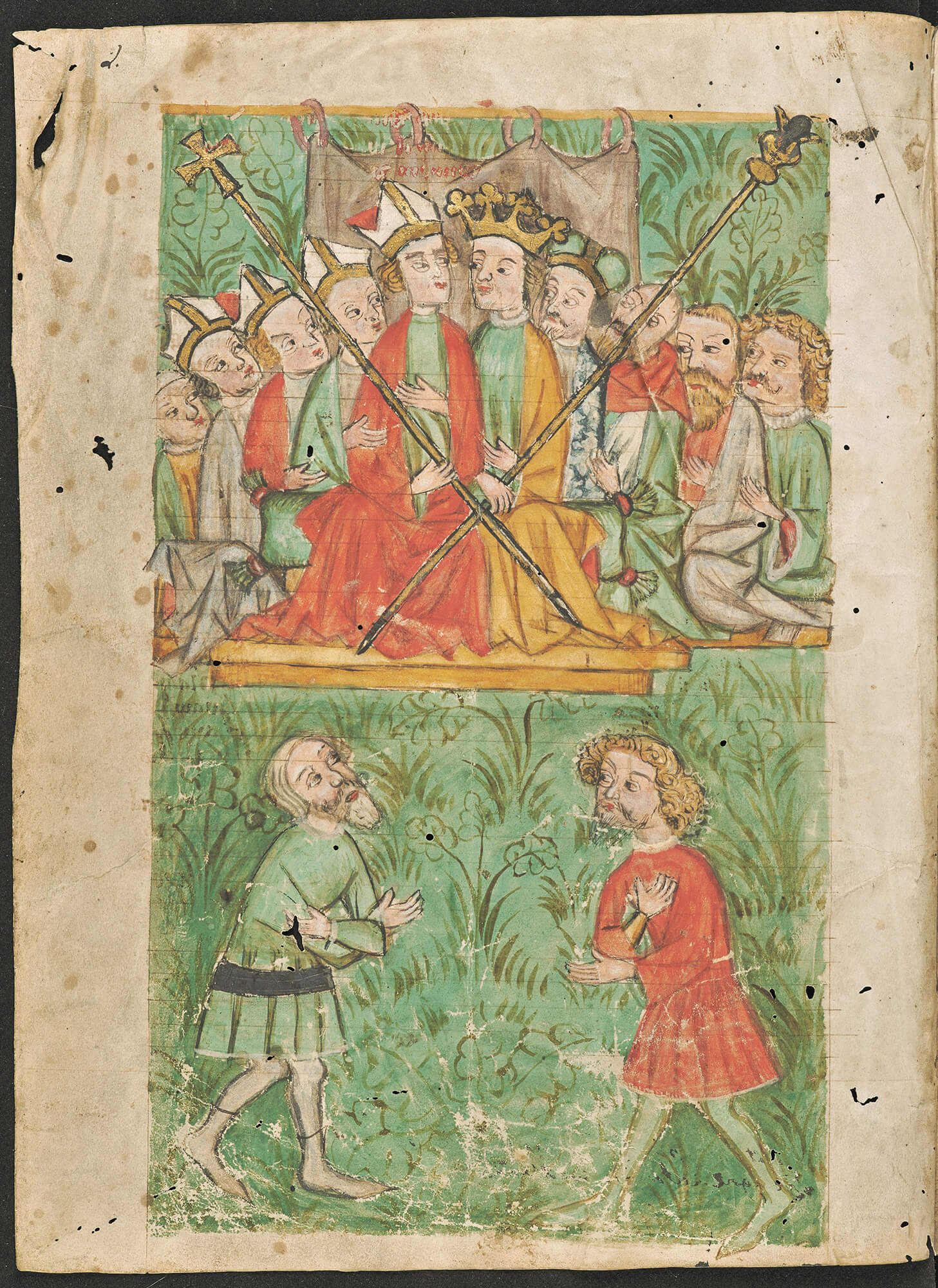 Page from Suledo and Swietoslav (Suledo) Codices / Swietoslaw Codex, ref. no. 1418 IV manuscript, courtesy of the Czartoryski Library in Kraków