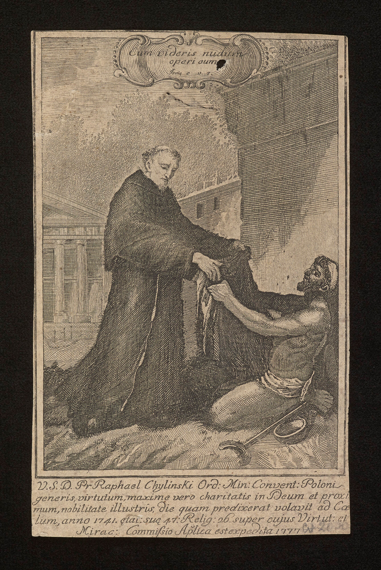 Blessed Chyliński, Bianchi after F. Smuglewicz, copperplate, late 18th century, courtesy of the National Library