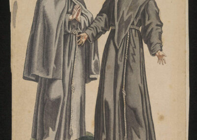 Franciszkanie, miedzioryt, XIX w., wł. Biblioteka Narodowa