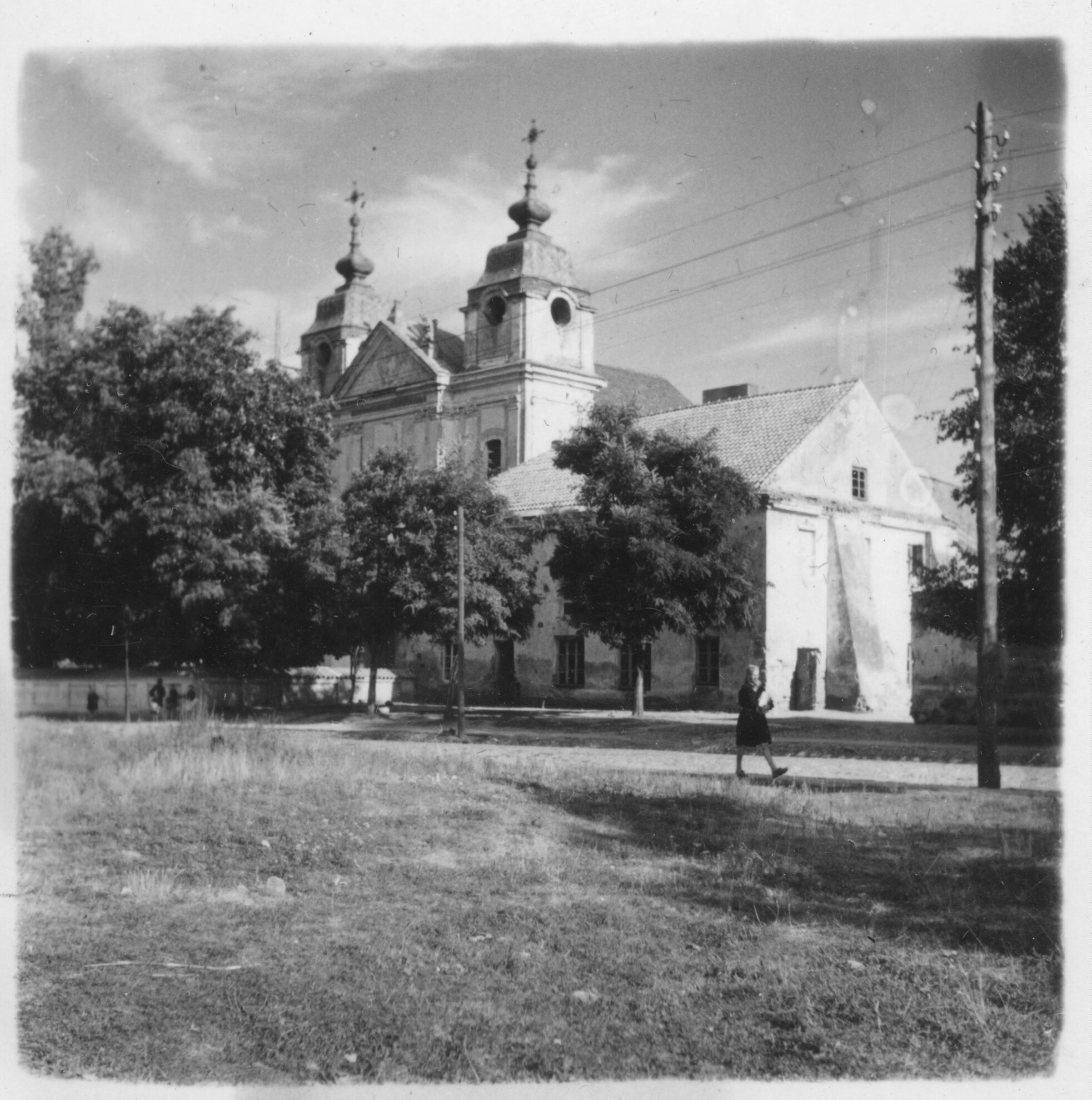 Post-Franciscan church in Warka, photo, mid-20th century